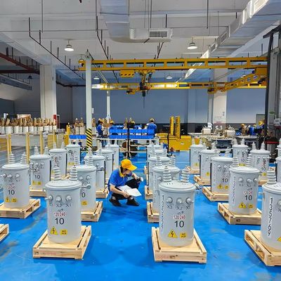 トロイドルコイル構造 100kVA 150kVA 低負荷で油で満たされた単相変圧器
