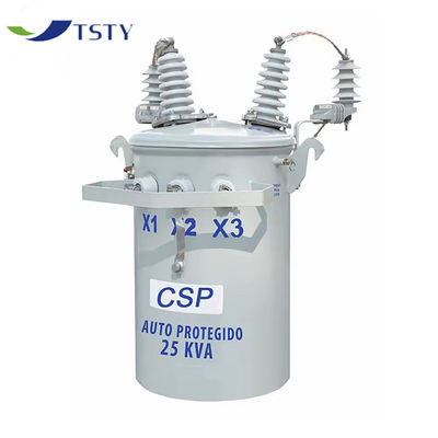 油で満たされたトランスフォーマー -保証 60Hz 23kV 230V / 460V 50kVA 単相ポールマウントトランスフォーマー