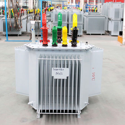 オイル電源トランスフォーマー 11KV 22KV 33KV から 220V 230V 350V 400V 415v 3期 100KVA から 2500KVA